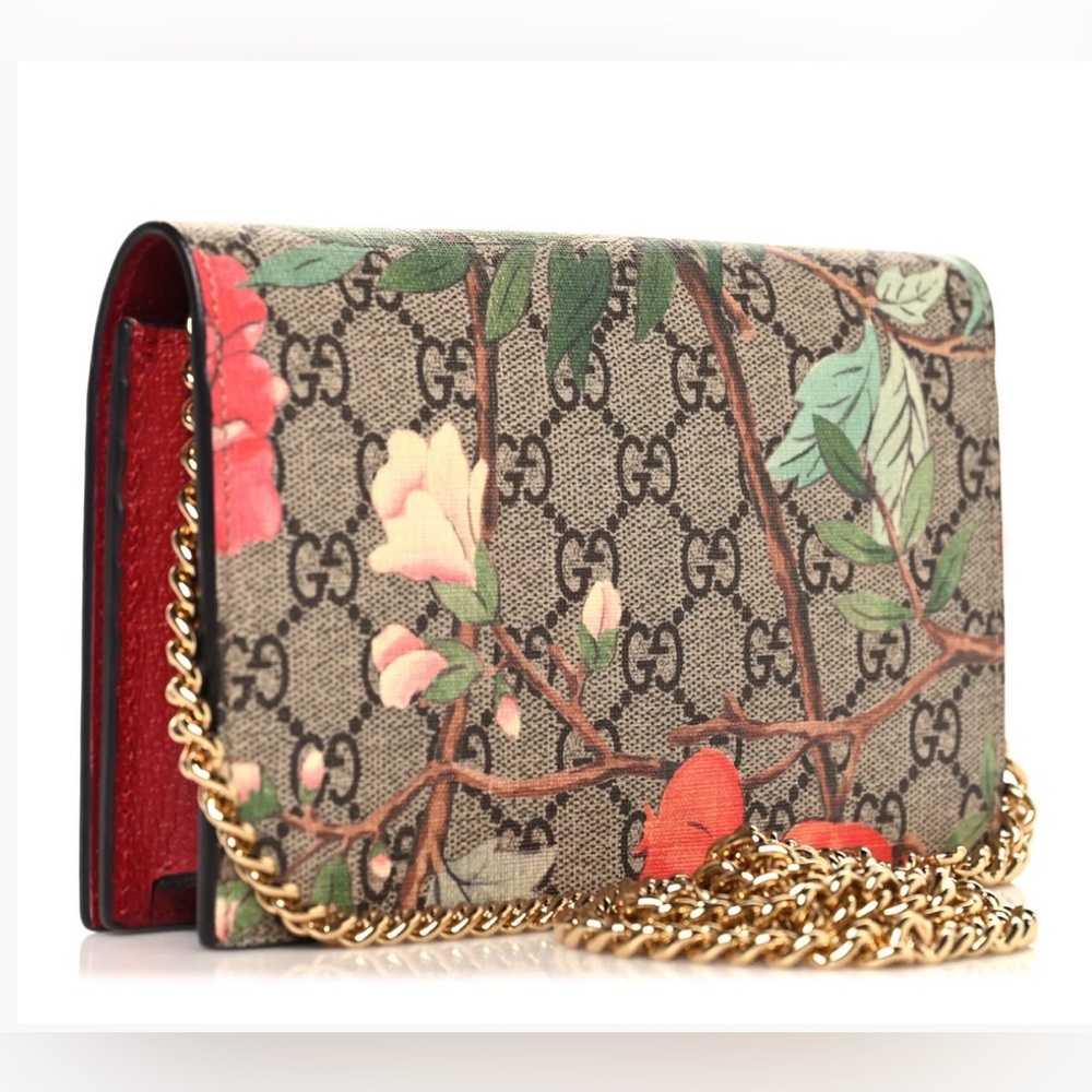 GG Supreme Monogram Tian Beige Multicolor Red; Dust Bag Included - EUC